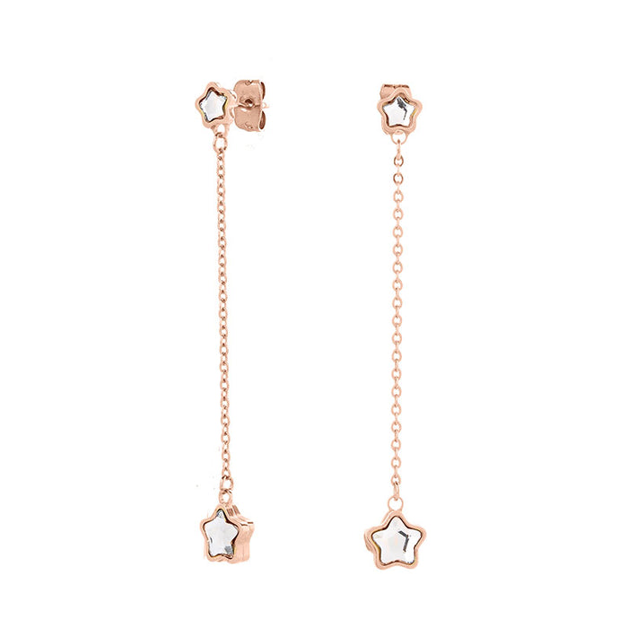 Les Interchangeables Boucles D Oreilles Etoile Sur Chaine