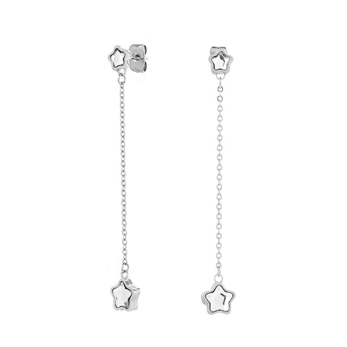 Les Interchangeables Boucles D Oreilles Etoile Sur Chaine