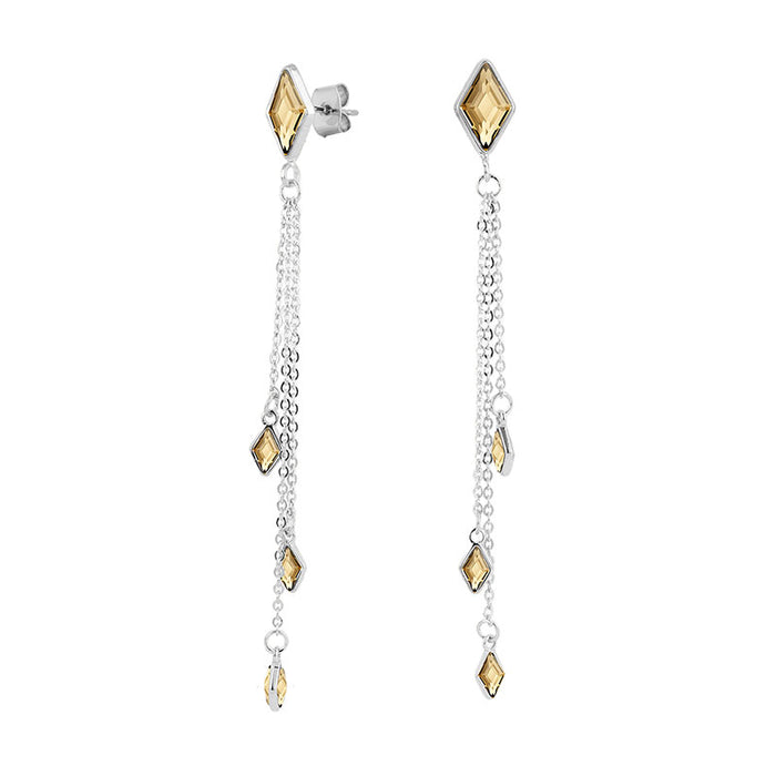 Les Interchangeables Boucles D Oreilles Trio Losange