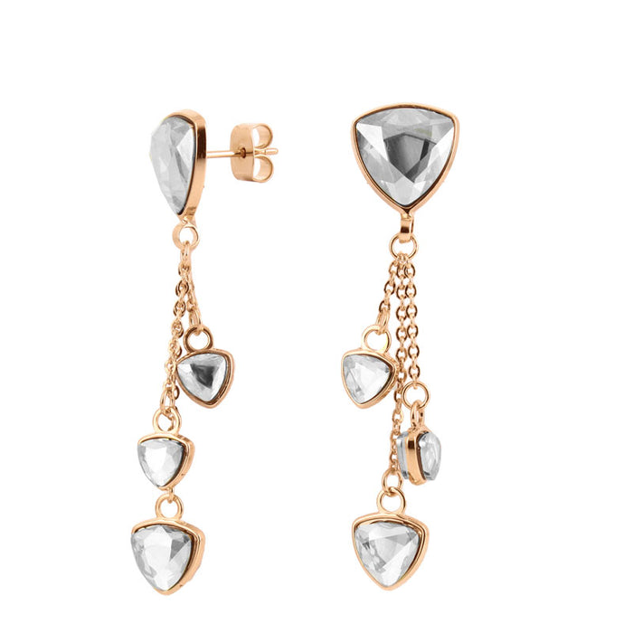 Les Interchangeables Boucles D Oreilles Trio Trilliant