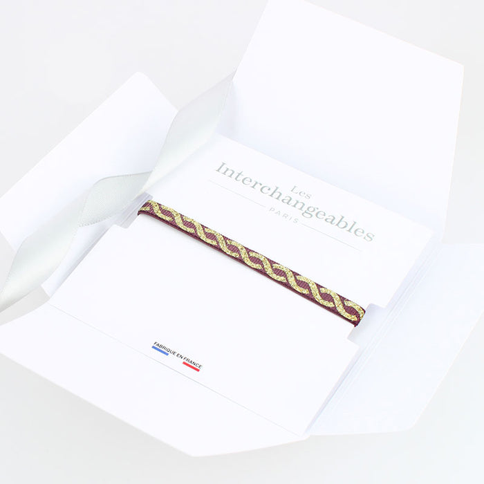 Les Interchangeables Bracelet Glitter Entrelacs Noel