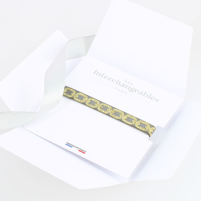Les Interchangeables Bracelet Glitter Gourmette Noel