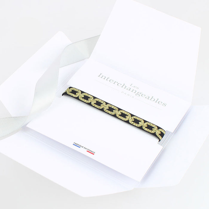 Les Interchangeables Bracelet Glitter Gourmette Noel