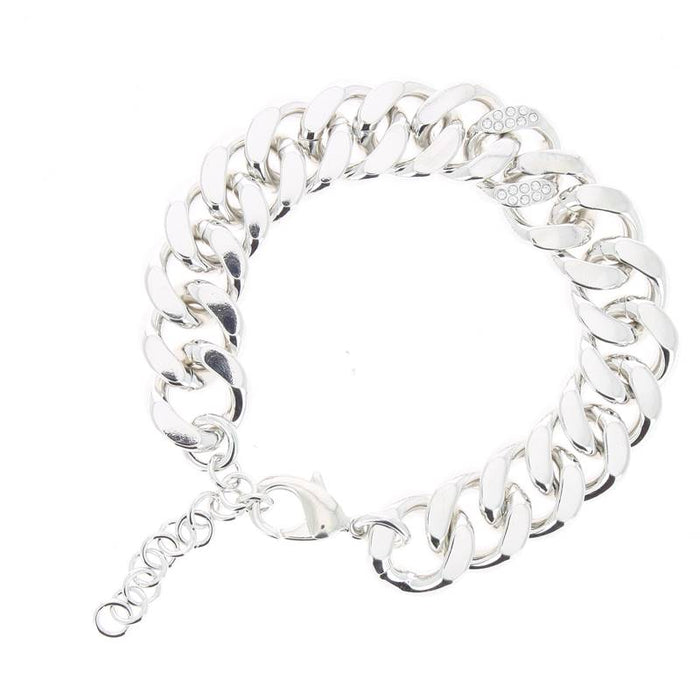 les interchangeables Bracelet gros maillons strasse