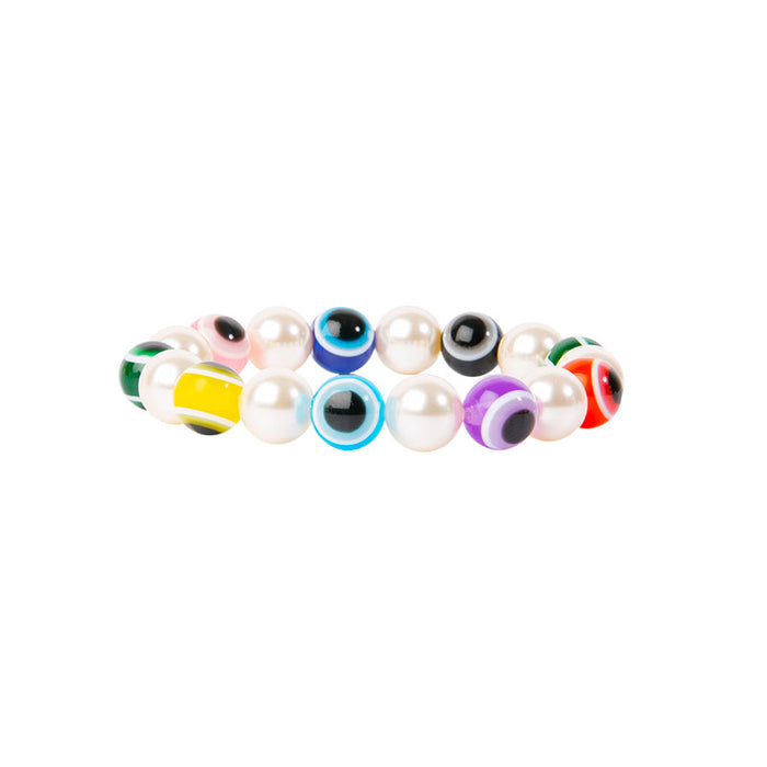 les interchangeables Bracelet grosses perles imit oeil