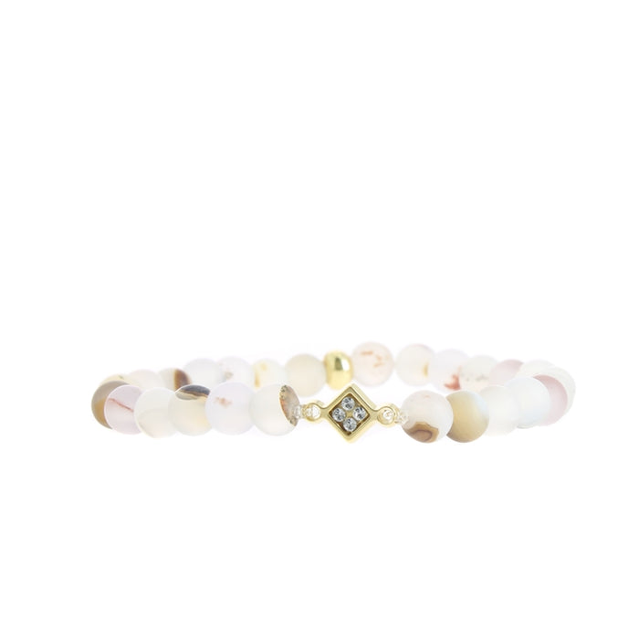 Les Interchangeables Bracelet Perles Mini Plaque Losange