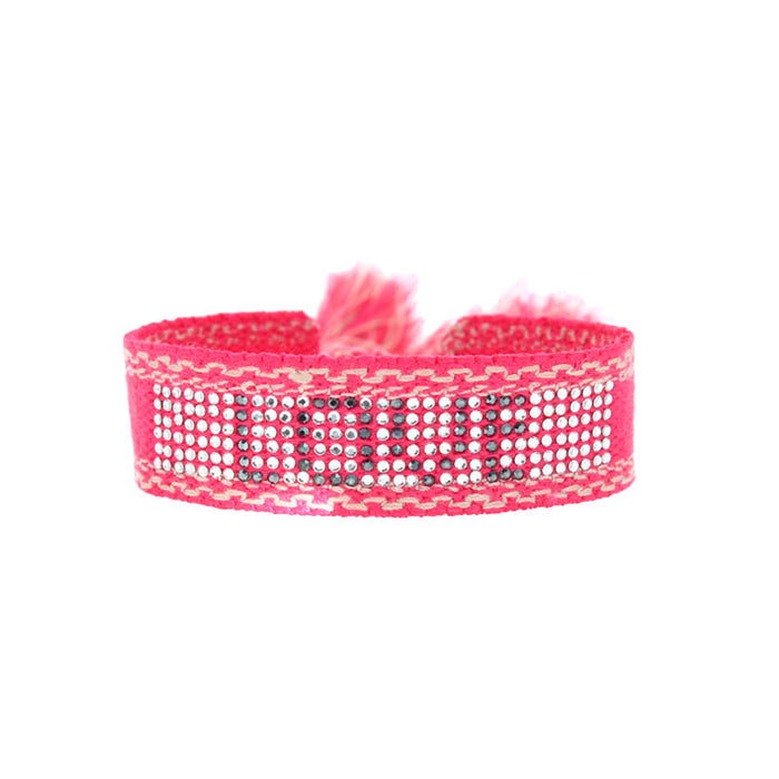 Les Interchangeables Bracelet Tissé Cristal Full Love