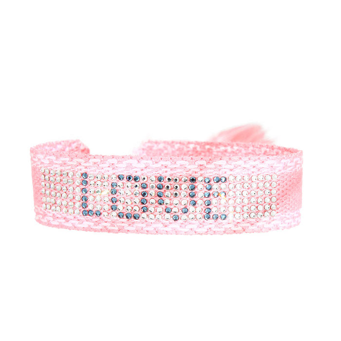 Les Interchangeables Bracelet Tissé Cristal Full Love