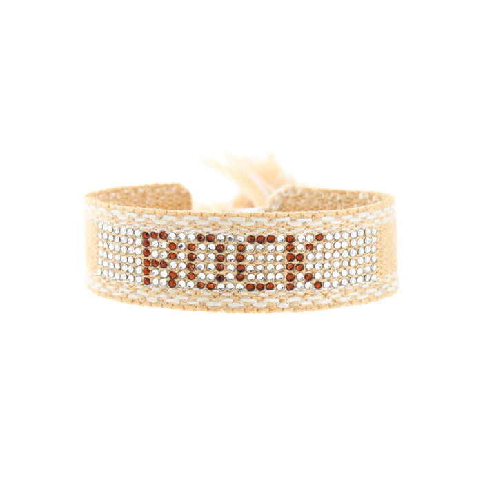 Les Interchangeables Bracelet Tissé Cristal Full Rock