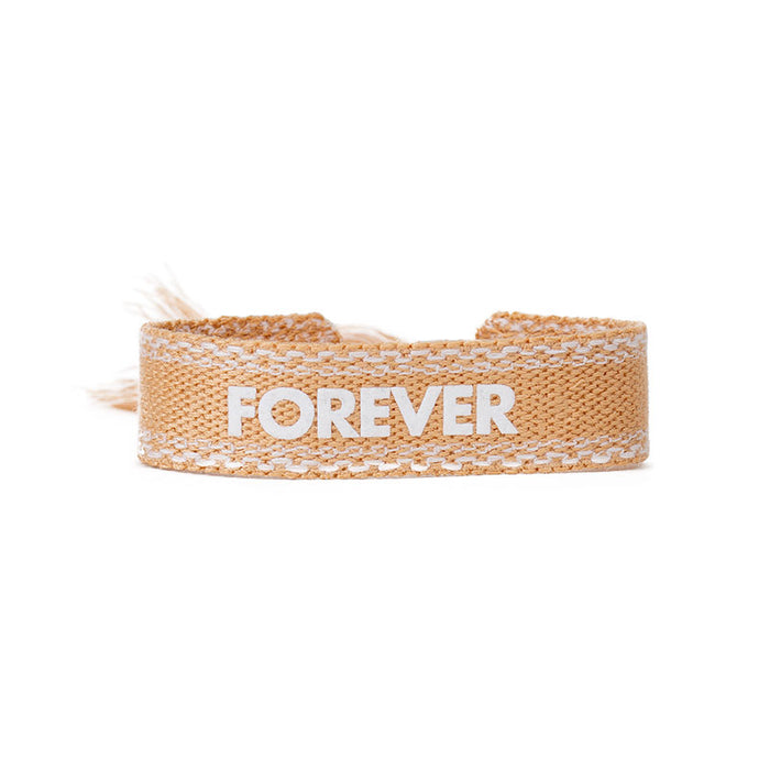 les interchangeables Bracelet tissé velours forever