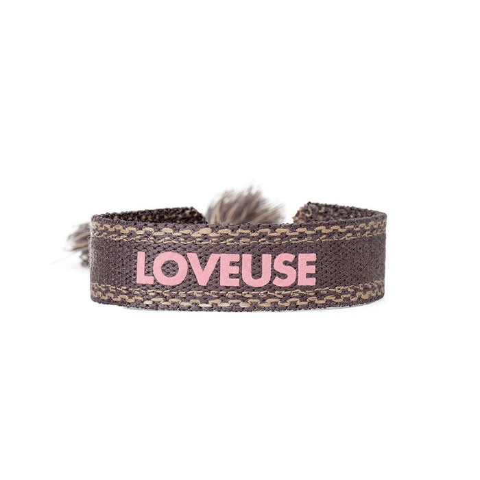 les interchangeables Bracelet tissé velours loveuse
