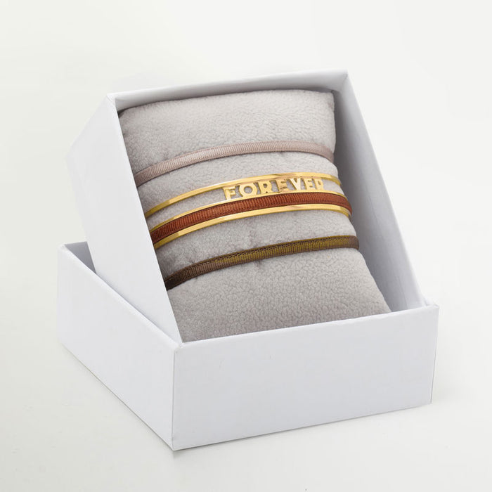 Les Interchangeables Coffret Jonc Ruban 3mm Forever