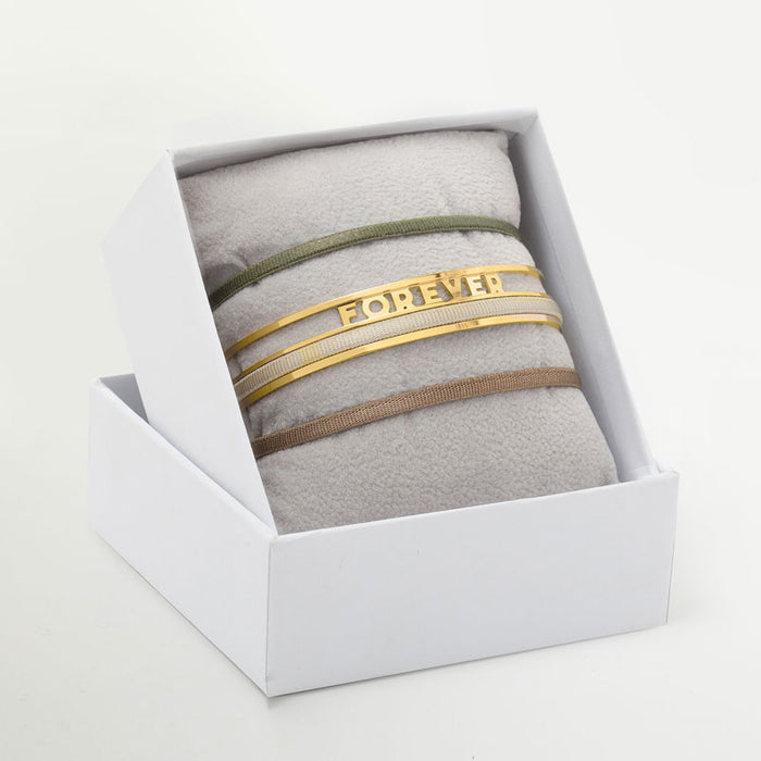 Les Interchangeables Coffret Jonc Ruban 3mm Forever