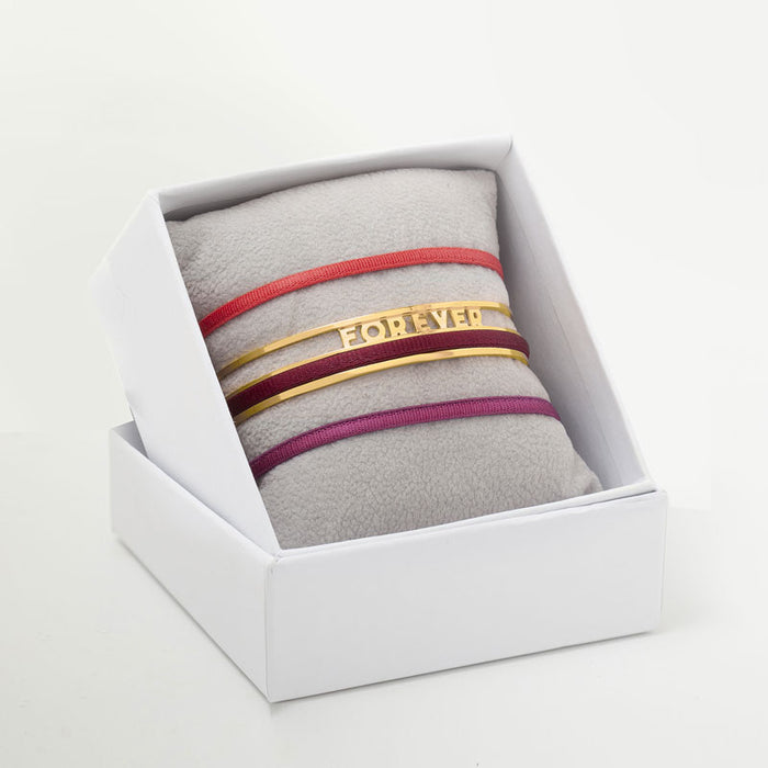 les interchangeables Coffret jonc ruban 3mm forever