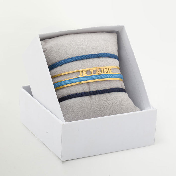 Les Interchangeables Coffret Jonc Ruban 3mm Je T Aime