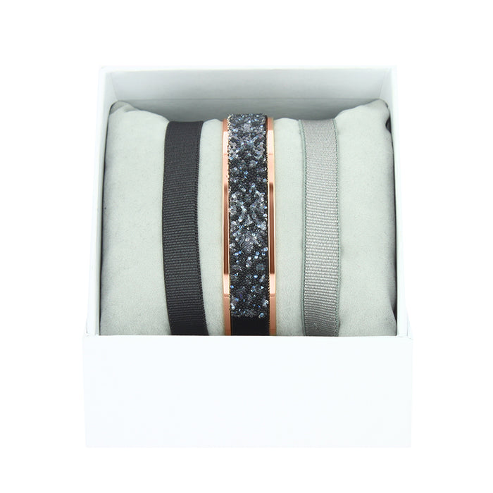 Les Interchangeables Coffret Jonc Ruban 9mm Cachemire