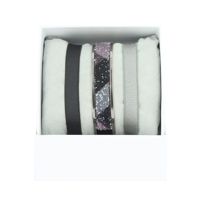 Les Interchangeables Coffret Jonc Ruban 9mm Geometrique