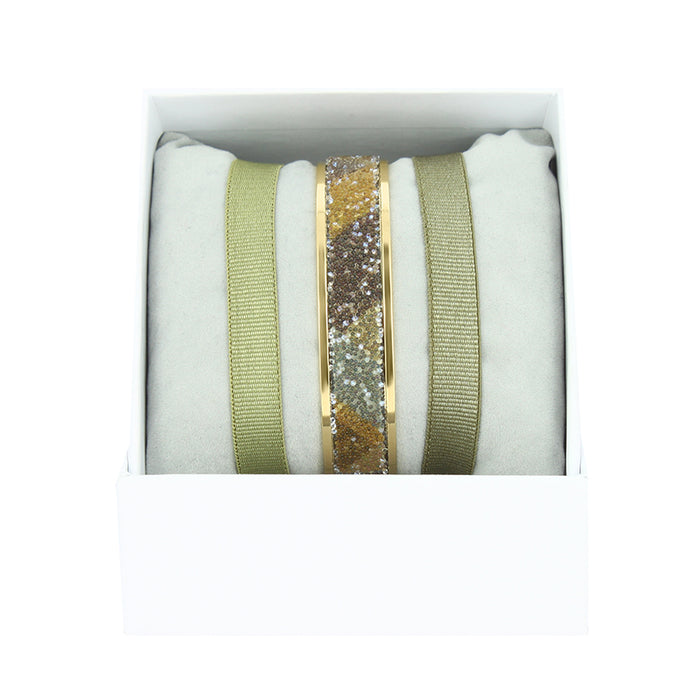 Les Interchangeables Coffret Jonc Ruban 9mm Geometrique