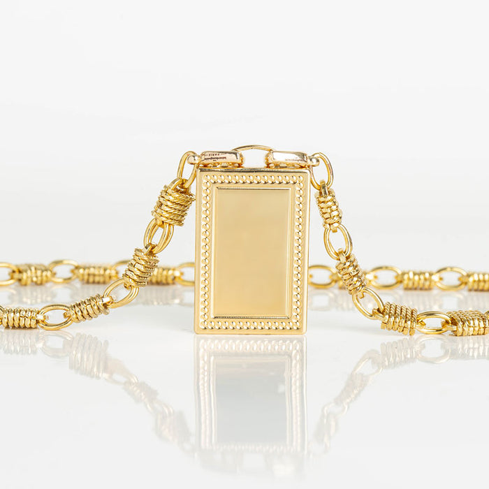 les interchangeables Collier plaque engravable 1001 nuits 42