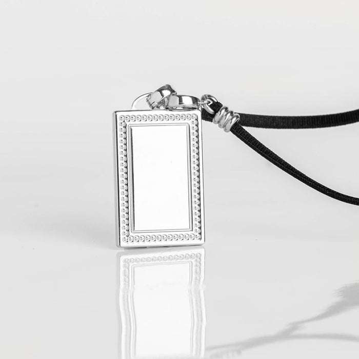 Les Interchangeables Collier Plaque Engravable Ruban 42