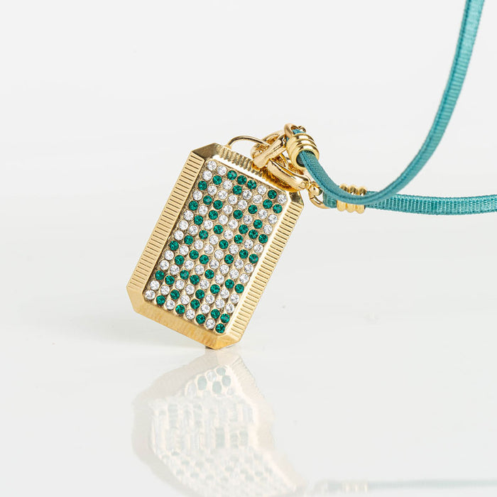 les interchangeables Collier plaque full multi ruban 42