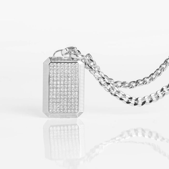 Les Interchangeables Collier Plaque Full Strass Miss Classic 42