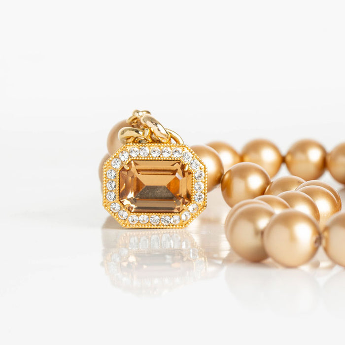 les interchangeables Collier plaque versailles perle 10 imit 37