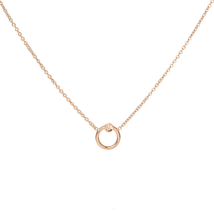 les interchangeables Collier ras de cou serti fleur