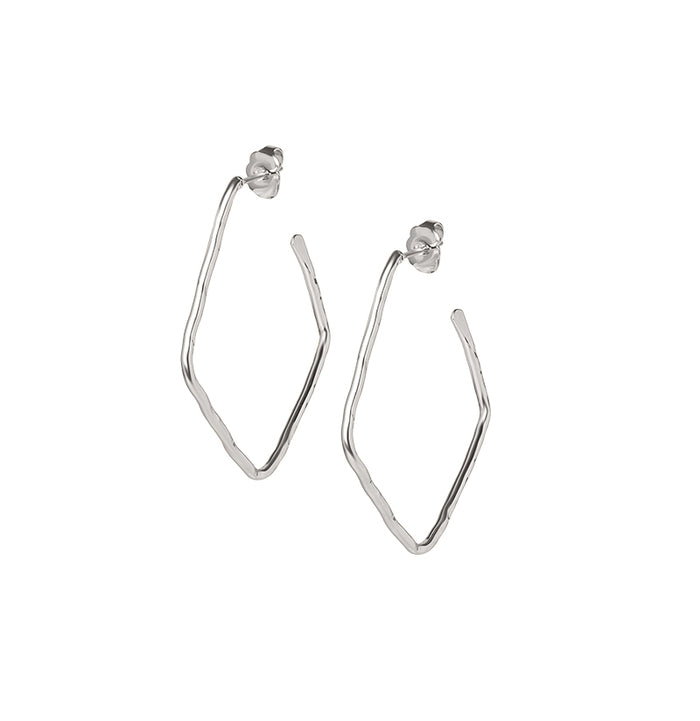 Les Interchangeables Créoles Fil Pentagone Martelé Pm