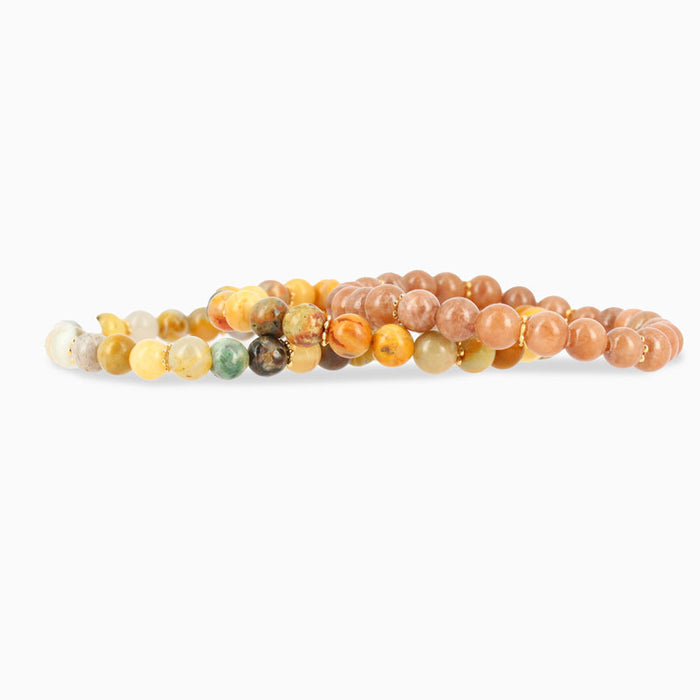 Les Interchangeables Ensemble 3 Bracelets Perle 6mm Bobo