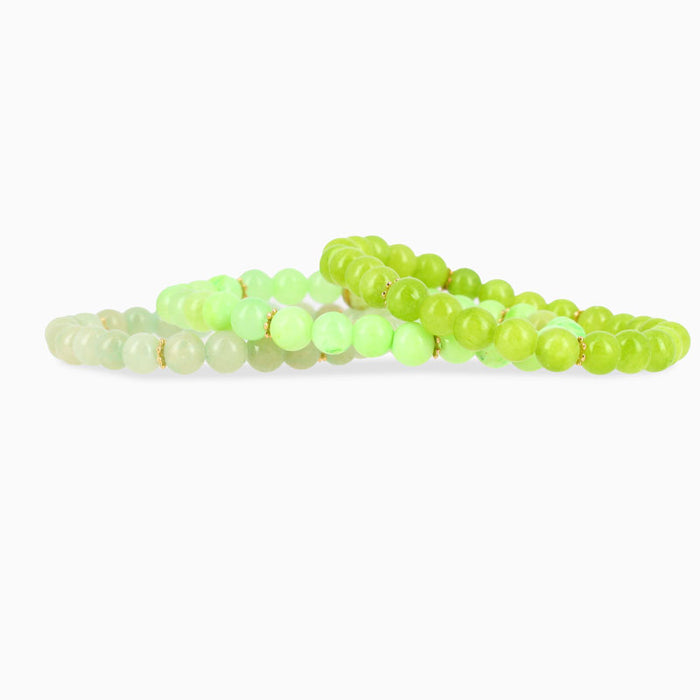 Les Interchangeables Ensemble 3 Bracelets Perle 6mm Bobo