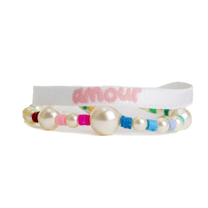 Les Interchangeables Ensemble Bracelets+pochette Amour