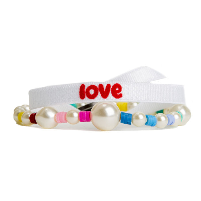 Les Interchangeables Ensemble Bracelets+pochette Love
