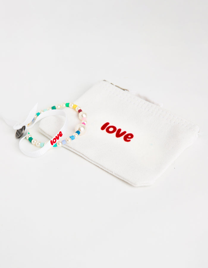 Les Interchangeables Ensemble Bracelets+pochette Love