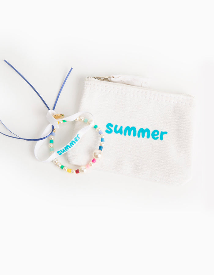 Les Interchangeables Ensemble Bracelets+pochette Summer