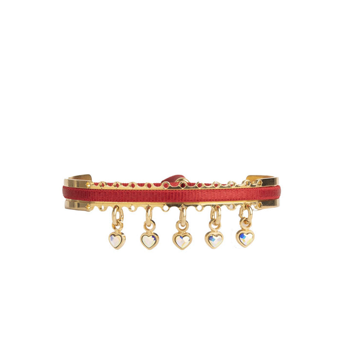 les interchangeables Jonc ruban 3mm elegant multi coeur