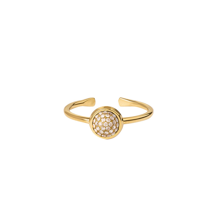 Les Interchangeables Bague Pave Rond