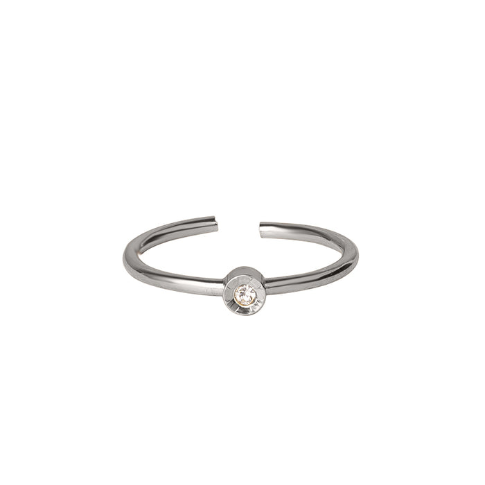 Les Interchangeables Bague Serti Fleur