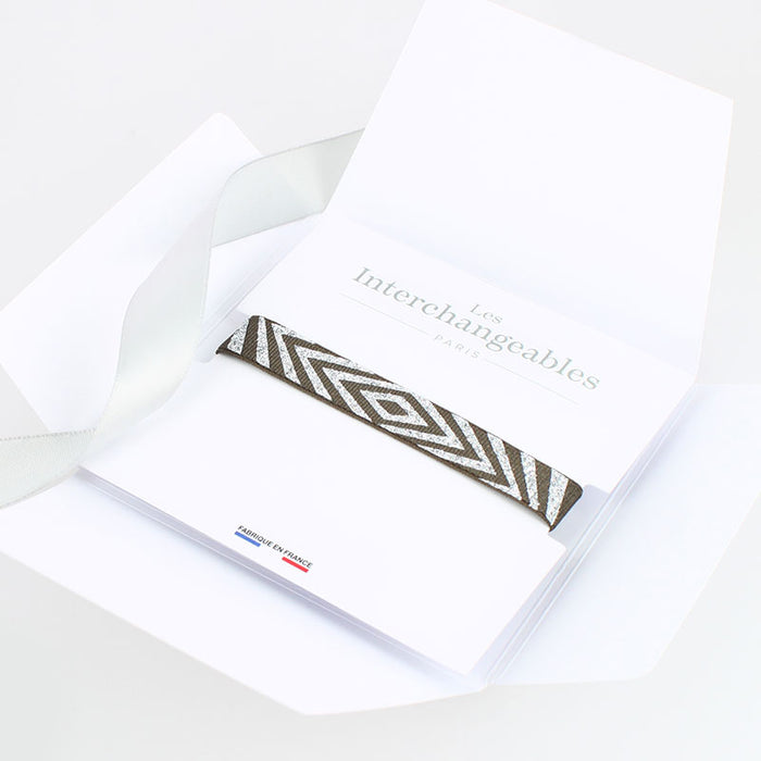 les interchangeables Bracelet glitter losange noel