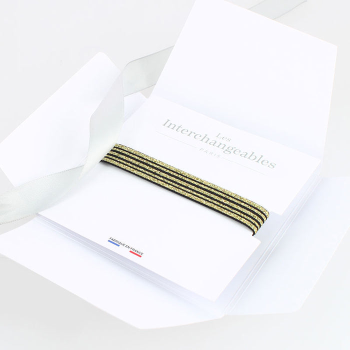 Les Interchangeables Bracelet Glitter Rayure Noel