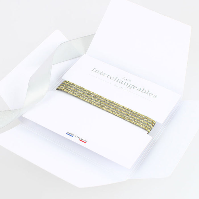 Les Interchangeables Bracelet Glitter Rayure Noel