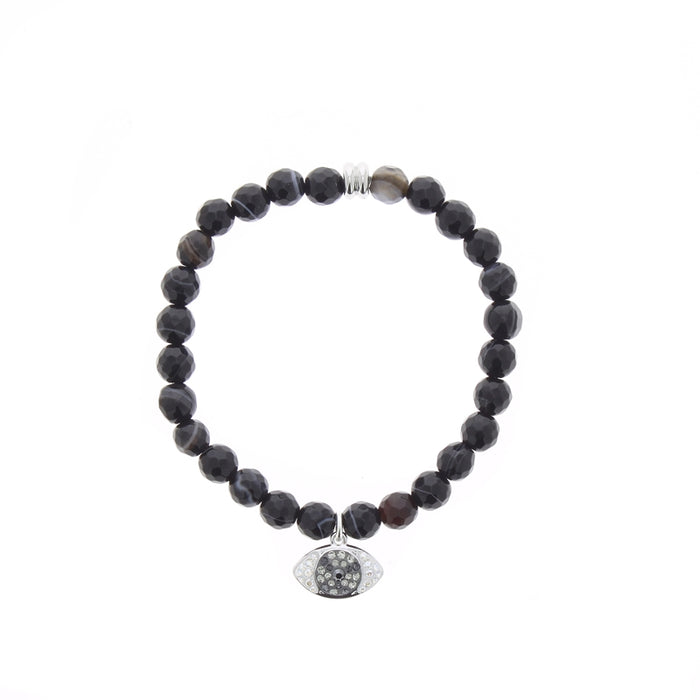 Les Interchangeables Bracelet Oeil Grosses Perles