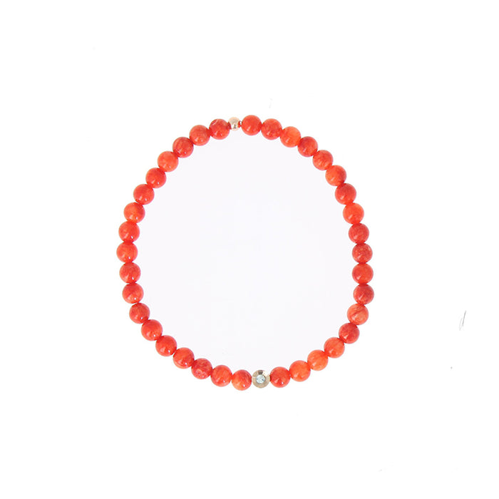 Les Interchangeables Bracelet Perle Serti Fleur