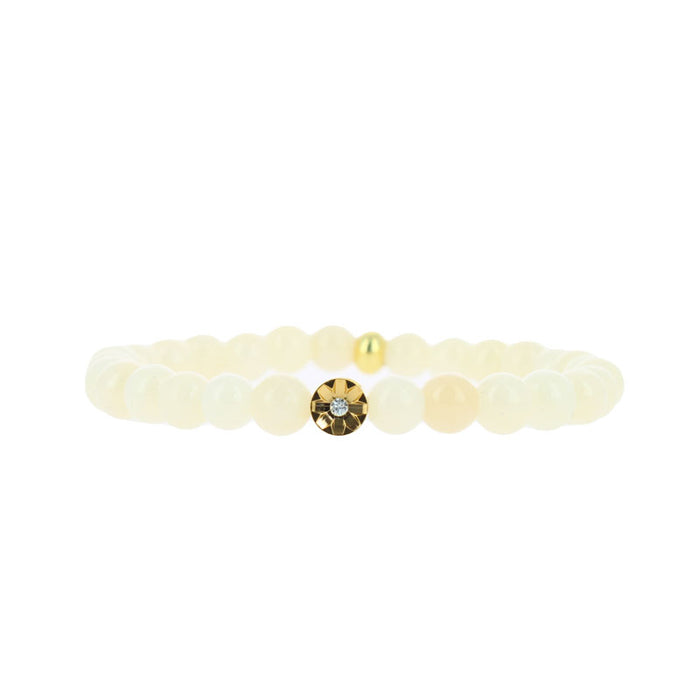 les interchangeables Bracelet perle serti fleur xl
