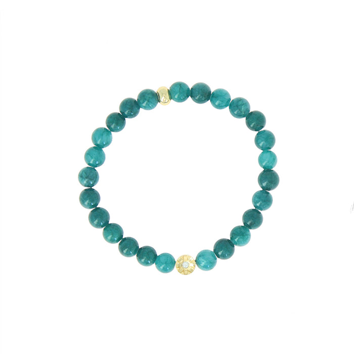 Les Interchangeables Bracelet Perle Serti Fleur Xl