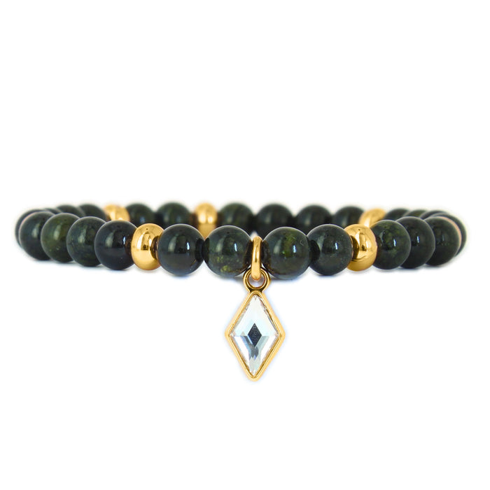 les interchangeables Bracelet perles losange gm