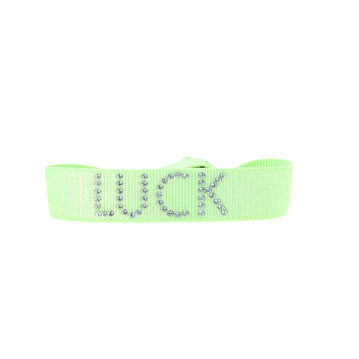Les Interchangeables Bracelet Texte Luck