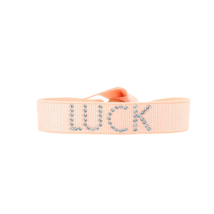 les interchangeables Bracelet texte luck