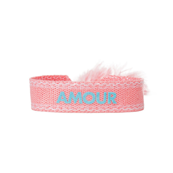 les interchangeables Bracelet tissé velours amour