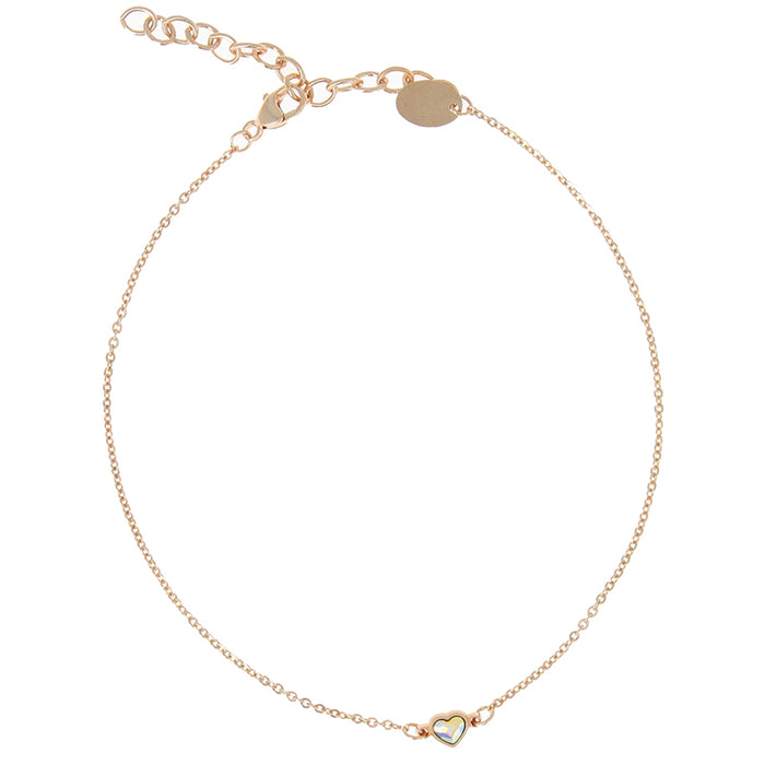 les interchangeables Chaine de cheville coeur